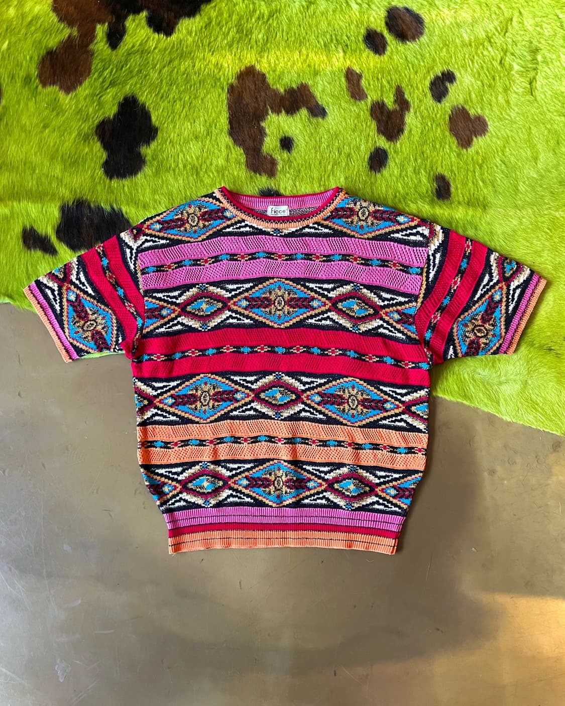90s FICCE by Konishi Yoshiyuki 1/2 Knit 상품이미지3