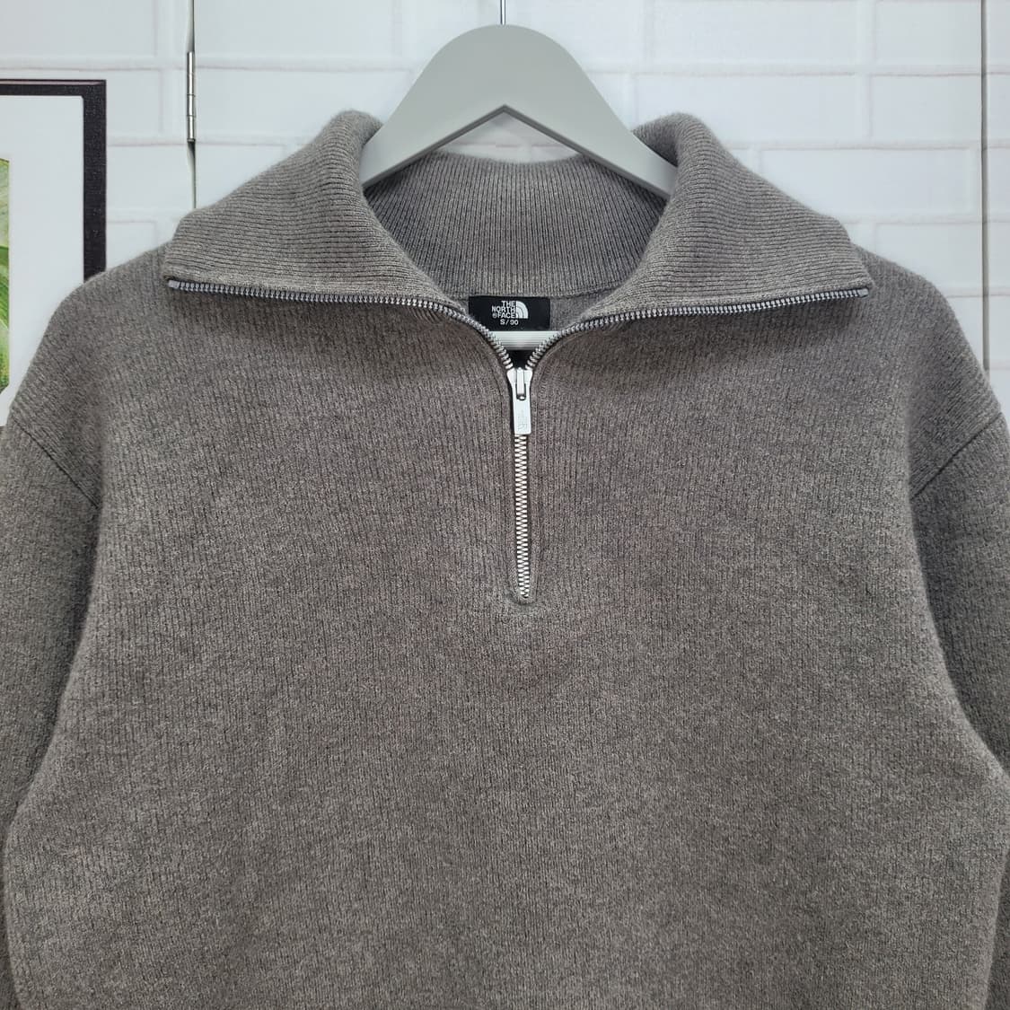 노스페이스 메리노울 하프집 스웨터 S / 90사이즈 상품이미지2