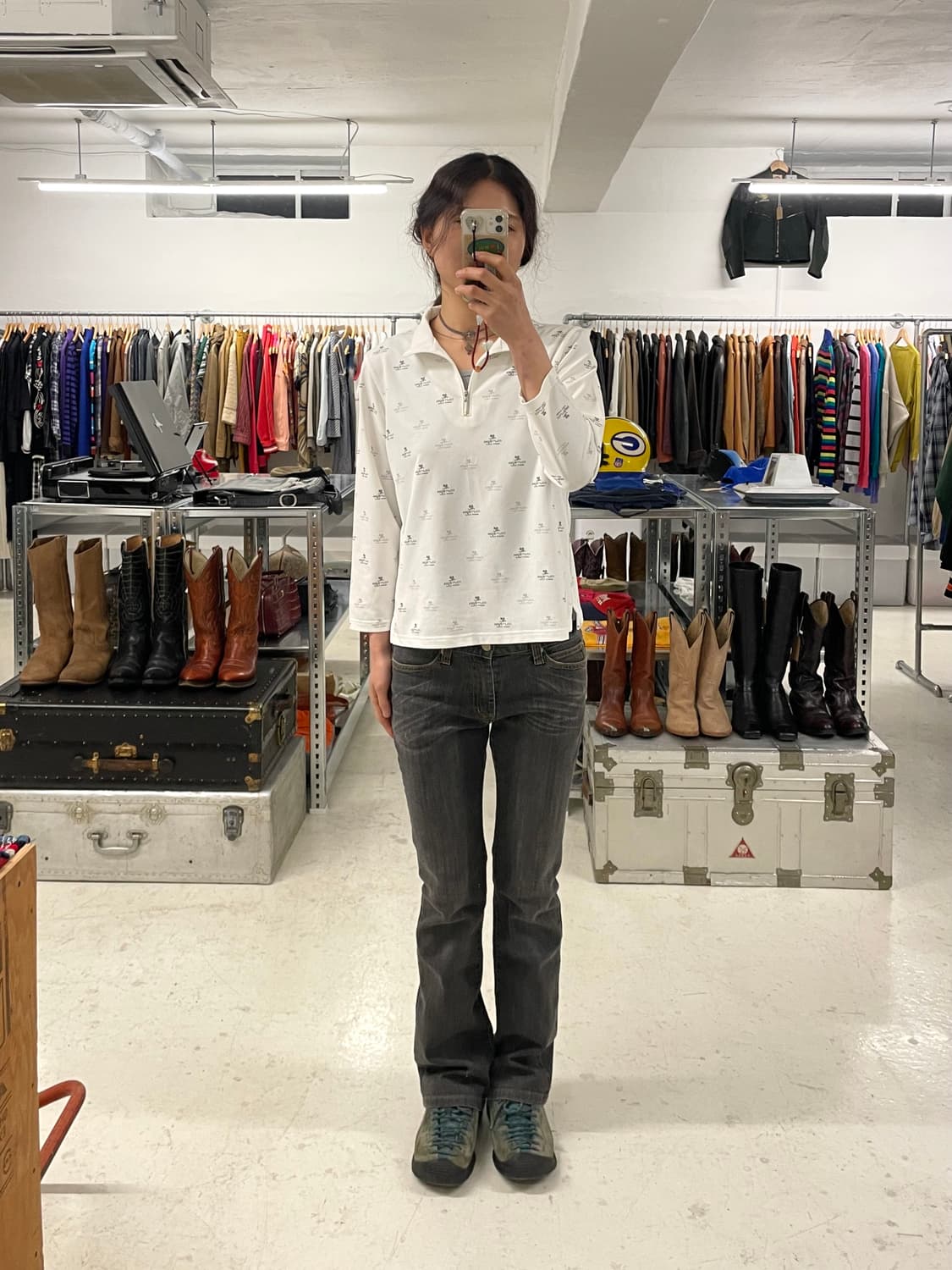 COURREGES half zip-up jersey 쿠레쥬 하프집업 져지 상품이미지2