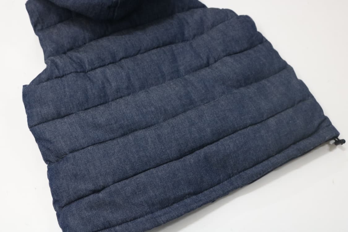 데님 후드 패딩 조끼 상품이미지9