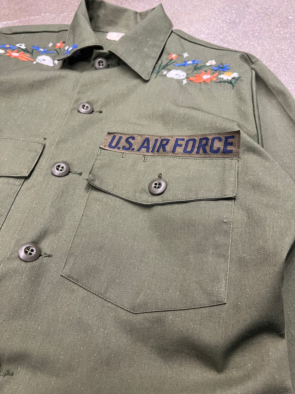 80‘s 미군 OG-507 유틸리티 셔츠 상품이미지5