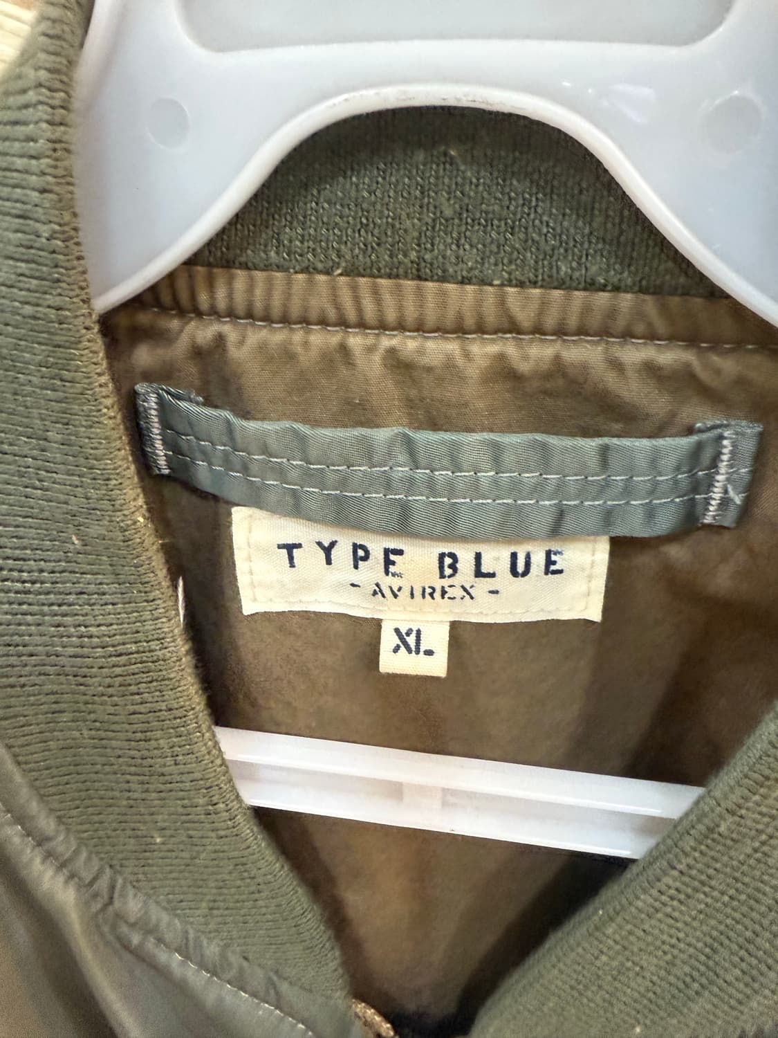 105 정품 아비렉스 타입 블루데님 MA-1 자켓 팝니다 상품이미지2