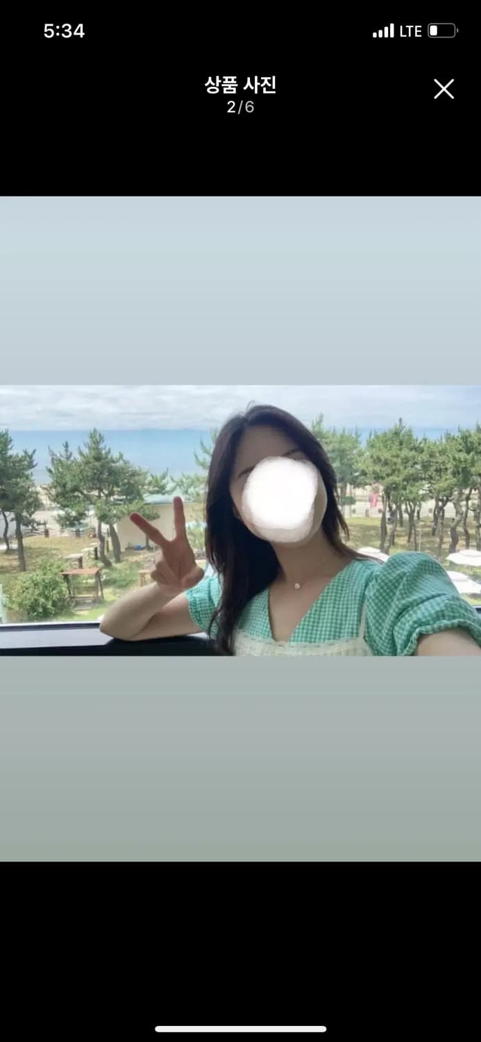 URBAN OUTFITTERS 어반아웃피터스 민트 체크 롱원피스 빈티지 상품이미지5