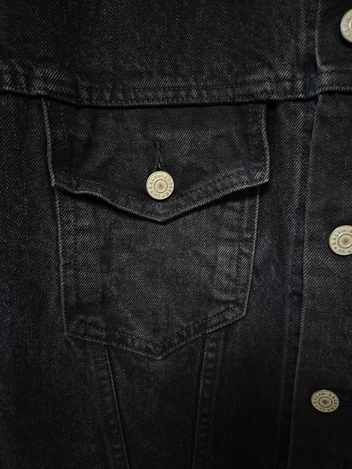 RRL 더블알엘 3rd 데님 트러커 자켓 L 블랙 흑청 상품이미지7