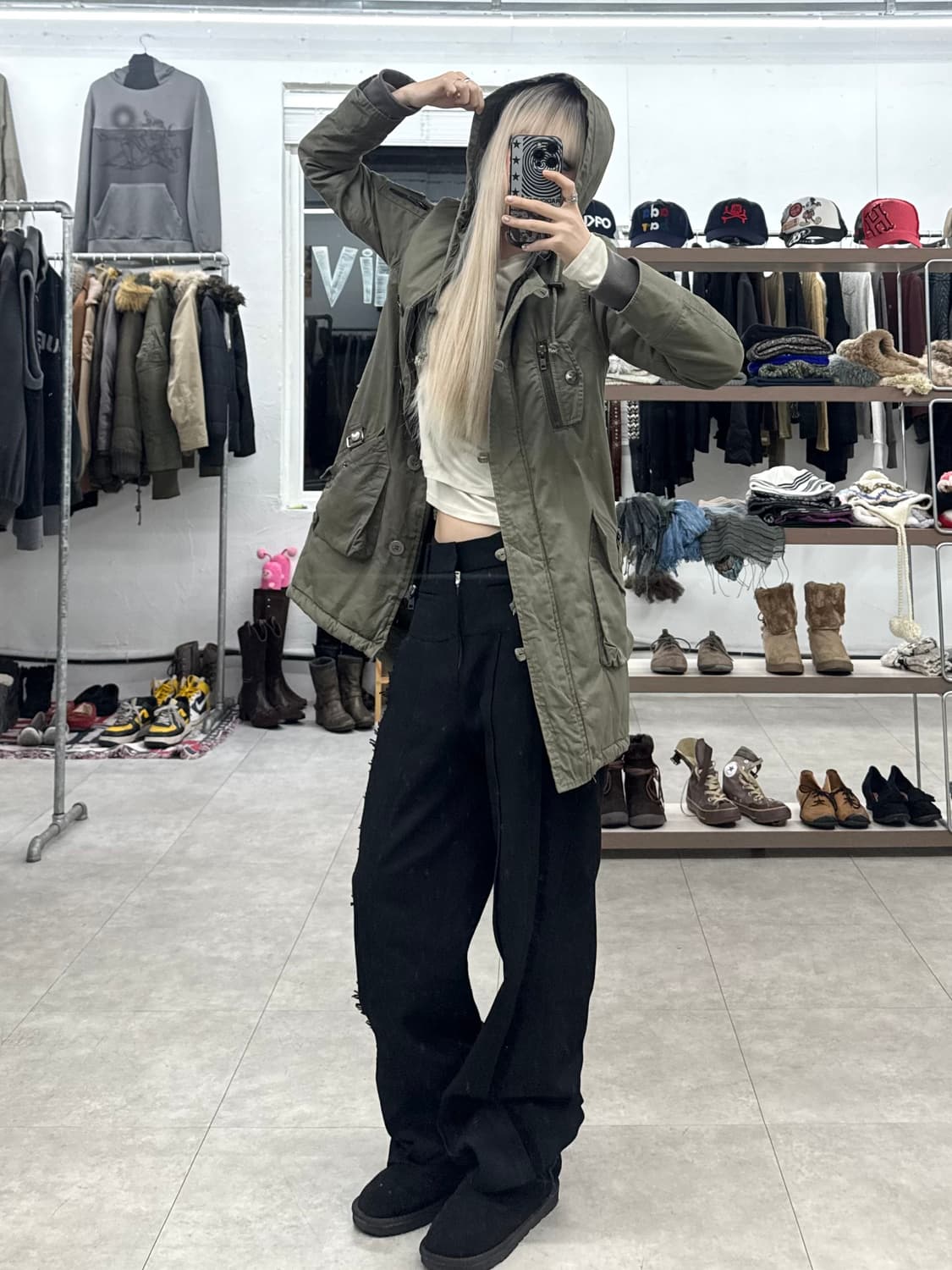 Edge Line 패널링 피쉬테일 파카 상품이미지8