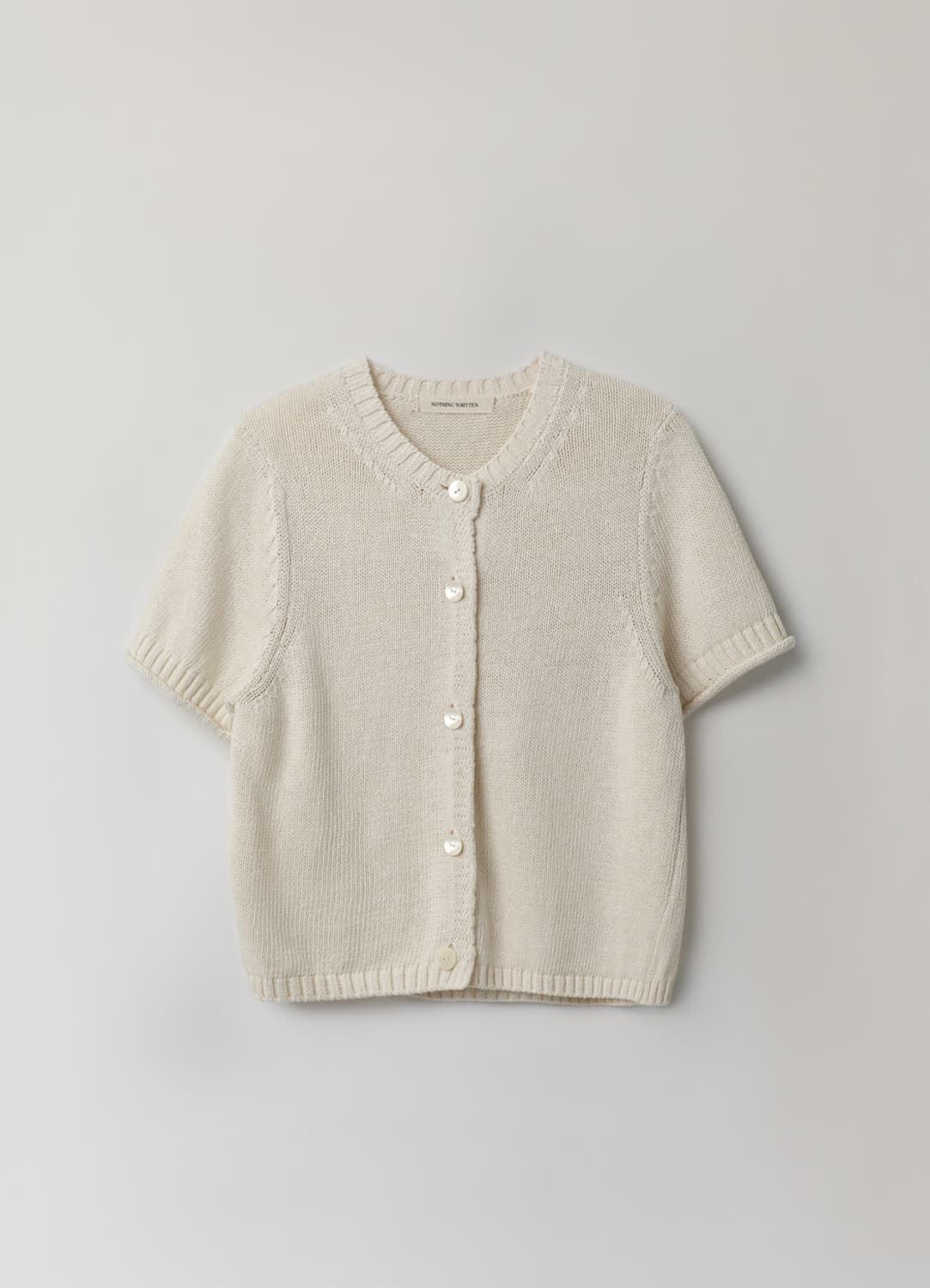 낫띵리튼 ivy cotton cardigan 하프 니트 가디건 상품이미지8