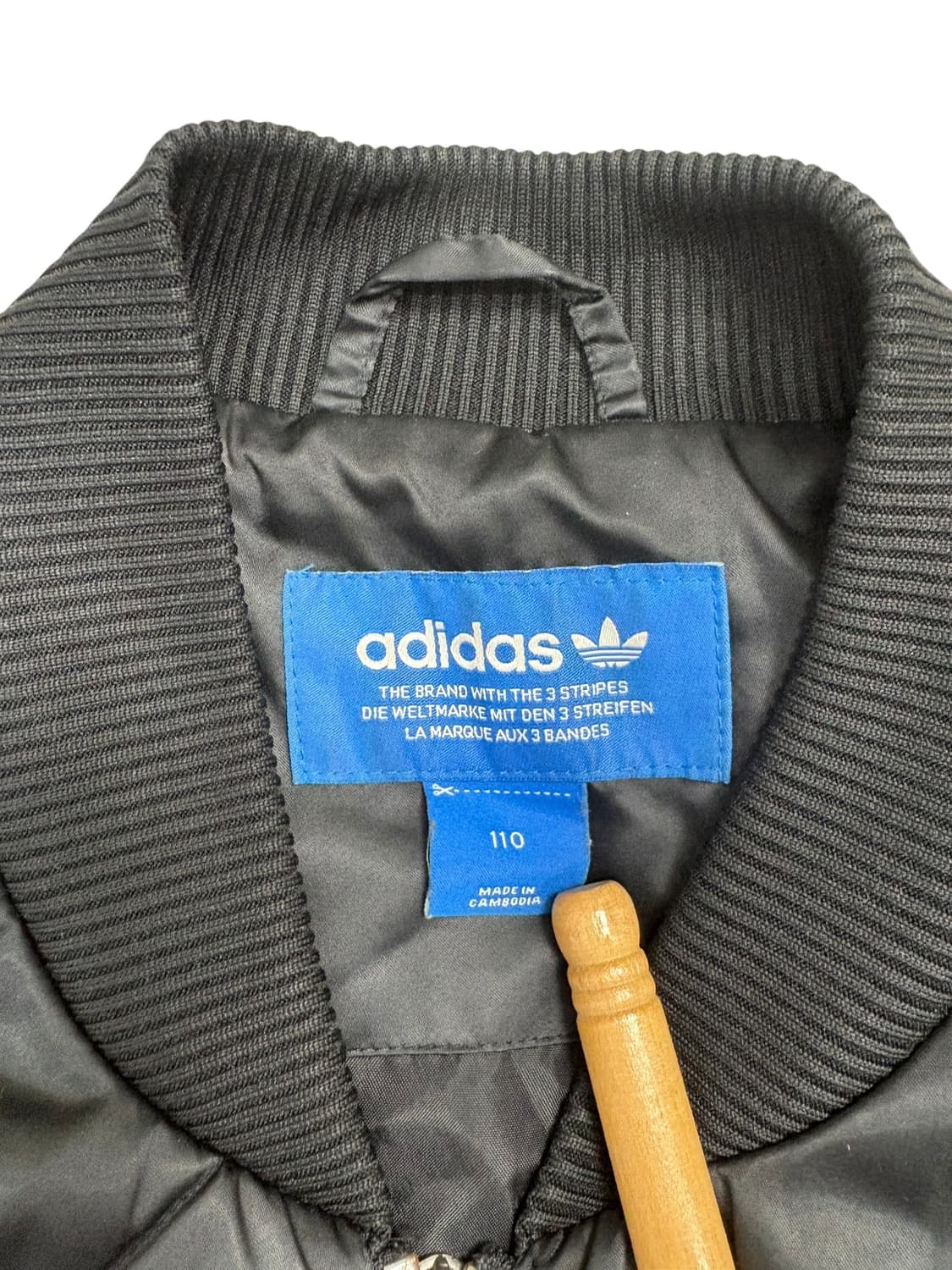 아디다스 삼선 퀄팅 점퍼 블랙 상품이미지6