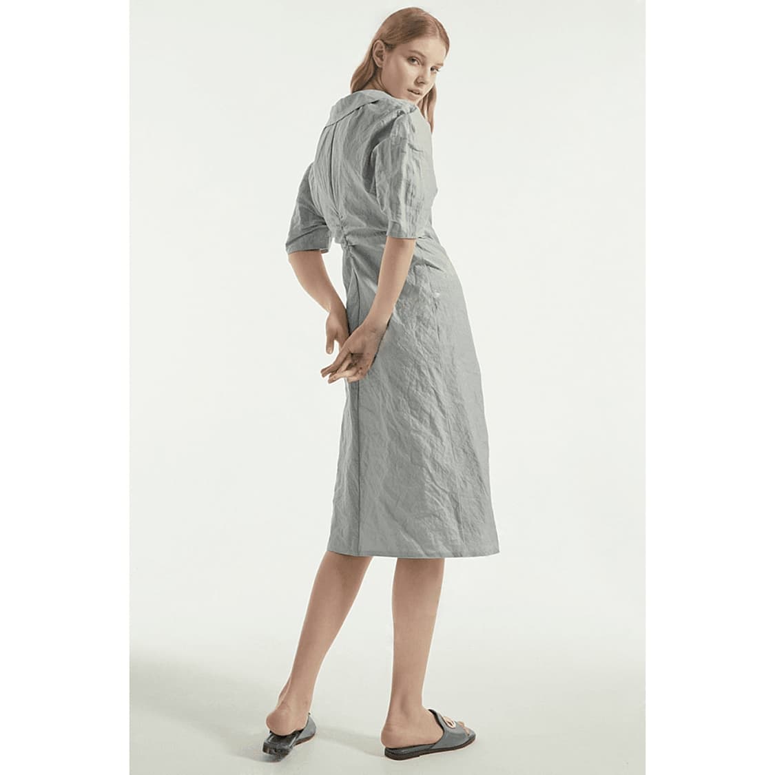 랑방컬렉션 크링클 셔츠 원피스 상품이미지2