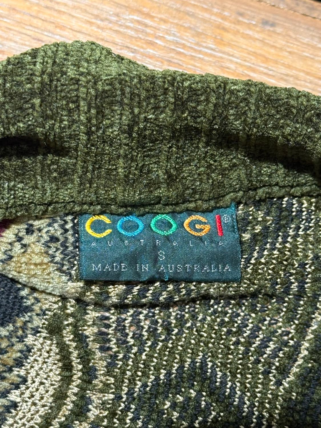 쿠지 그린 에스닉 멀티 케이블 버튼 가디건 상품이미지7