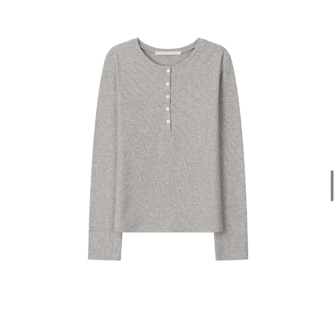 (M) 드로우핏 우먼 웨일 헨리넥 롱 슬리브 티셔츠 [L.GREY] 상품이미지8