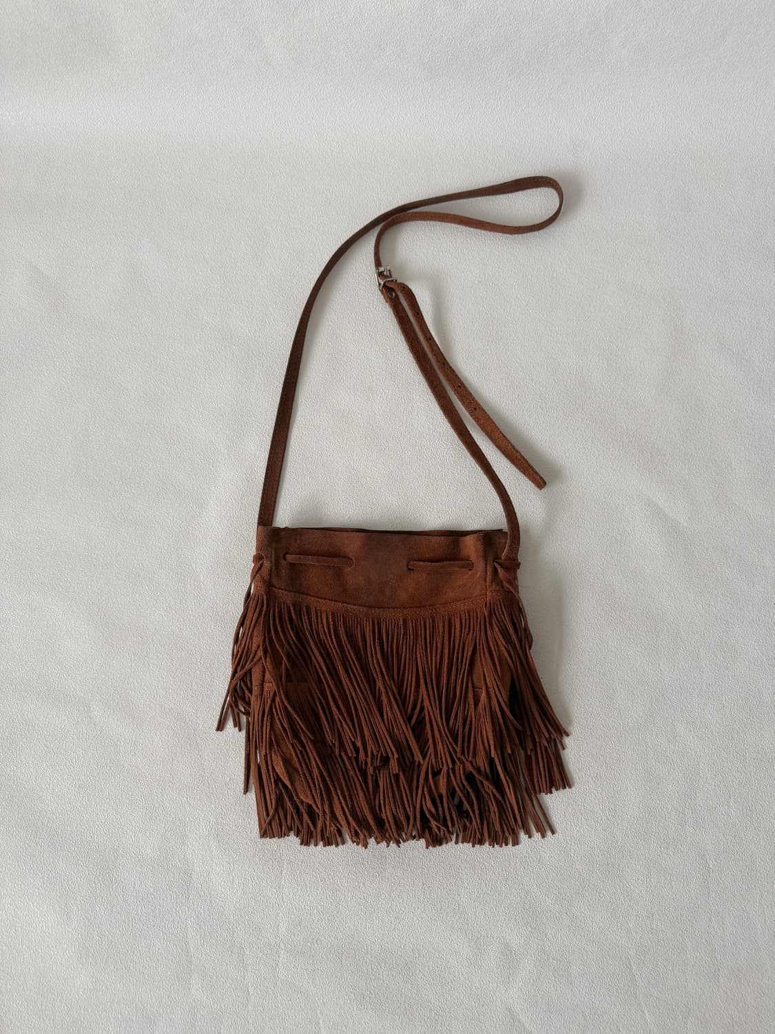 Pre owned 스웨이드 크로스백 상품이미지1