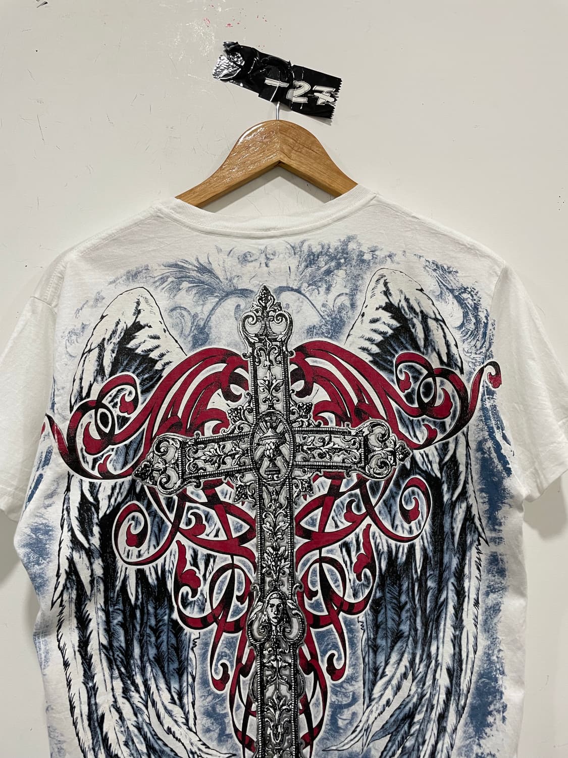 Konflic 콘플릭 Y2K 펑크 빅 프린팅 반팔티셔츠 상품이미지8