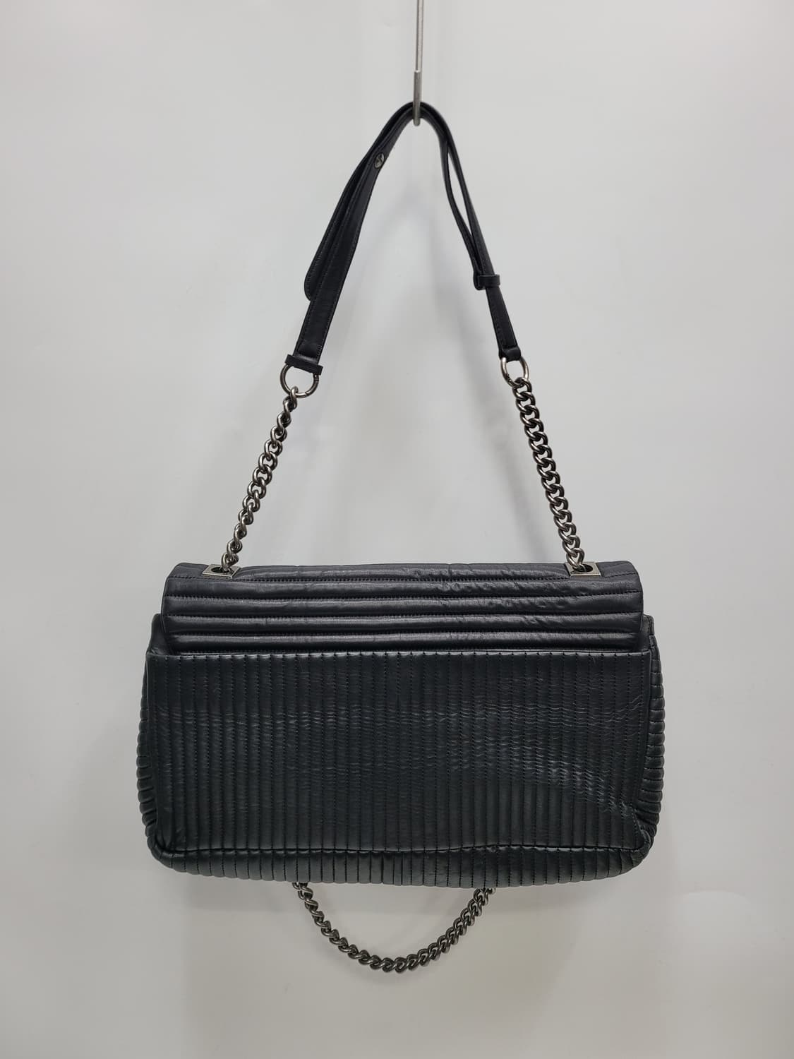 TIME 타임 마틀라쎄 퀼팅 램스킨 체인 숄드백 / 양가죽 블랙
 상품이미지2