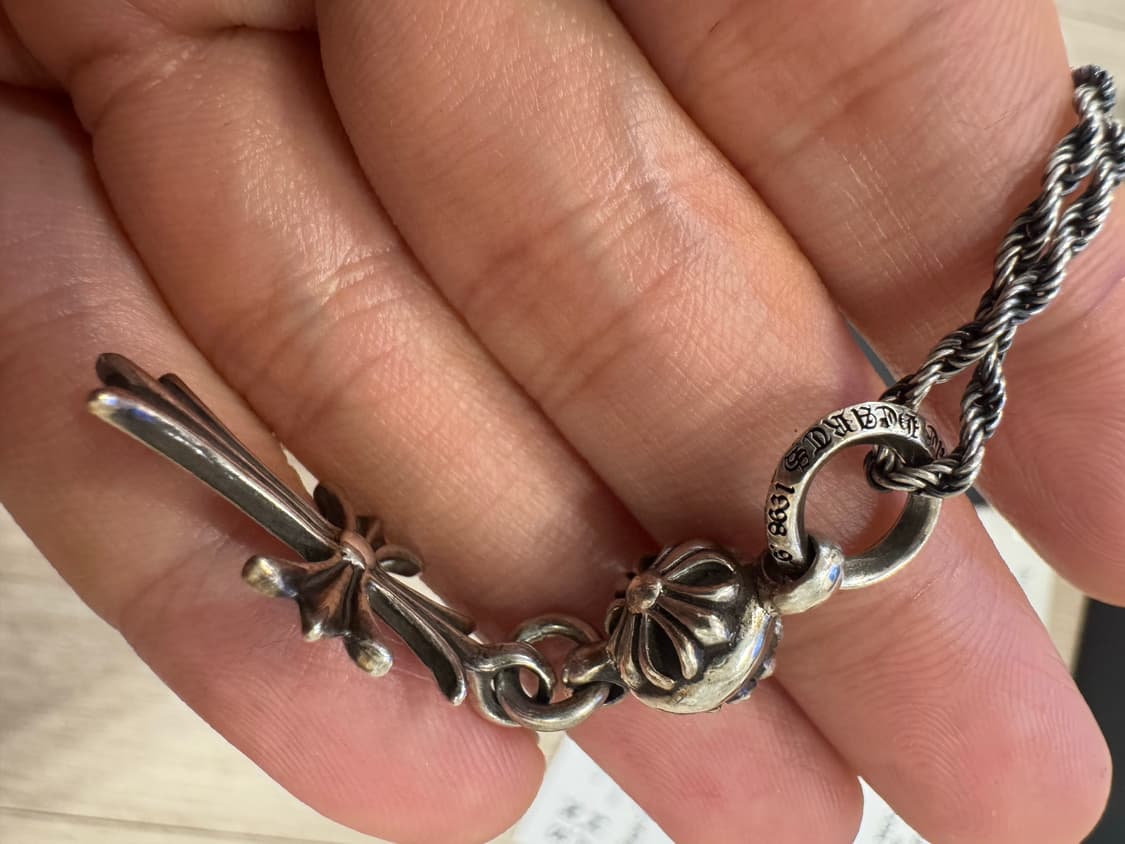 크롬하츠 원볼타이니 크로스 참 상품이미지3