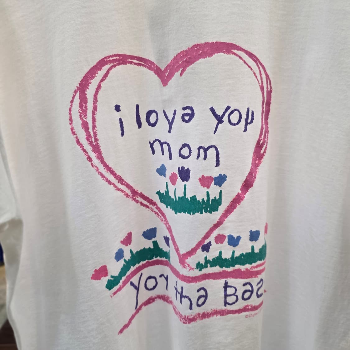 90s USA Jerzees 빈티지 티셔츠  I Love You Mom 상품이미지3