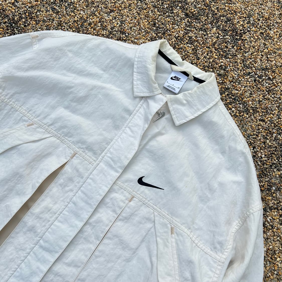 나이키(NIKE) 빅스우시 화이트 우븐 트랙탑 바람막이 상품이미지2