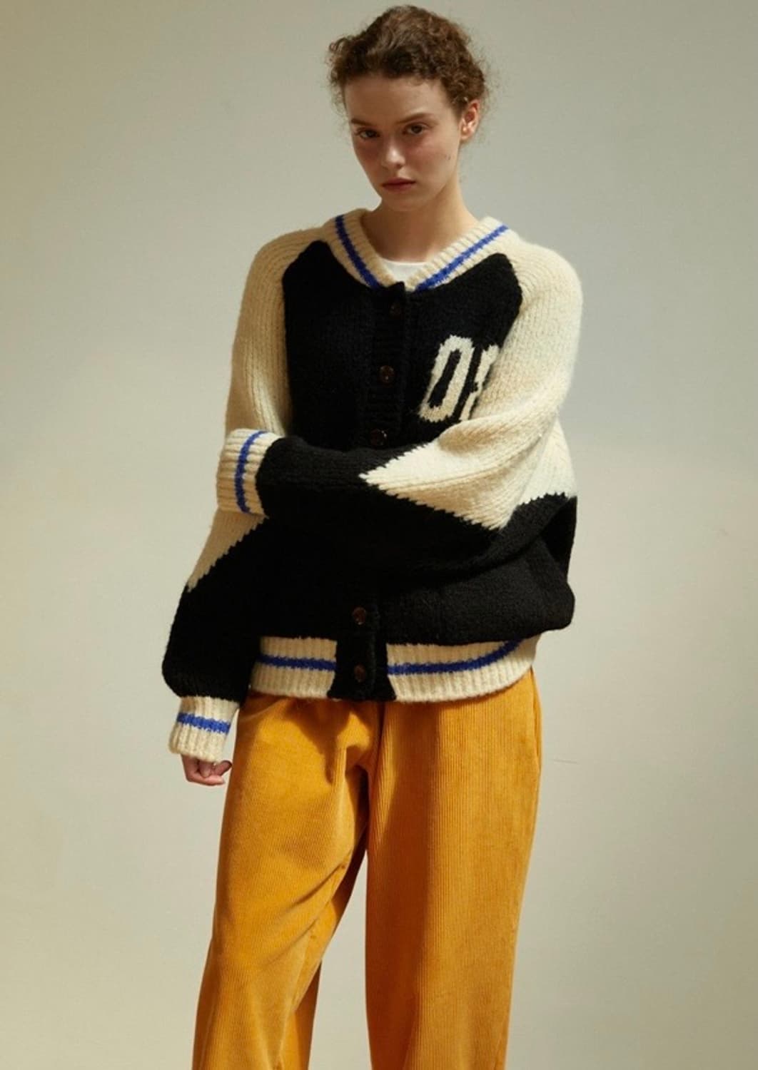 Green Butter 그린버터 바시티 알파카 울 니트 스웨터 가디건  상품이미지7