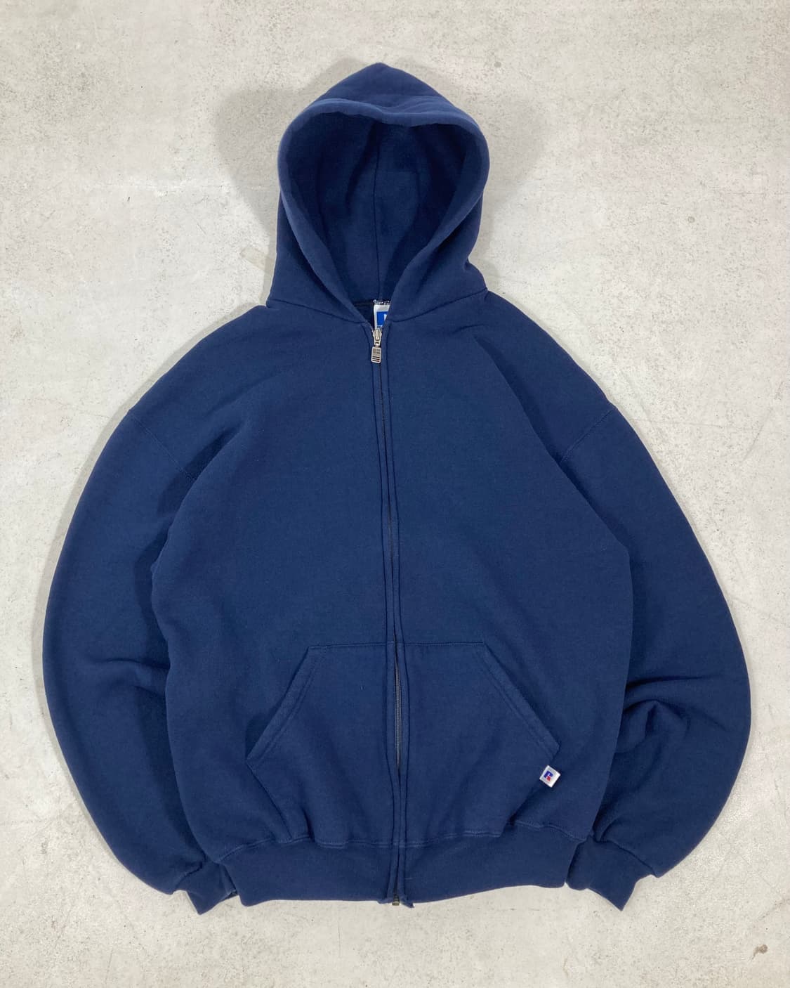90s Russell Zip Up Hoodie (navy) 상품이미지1