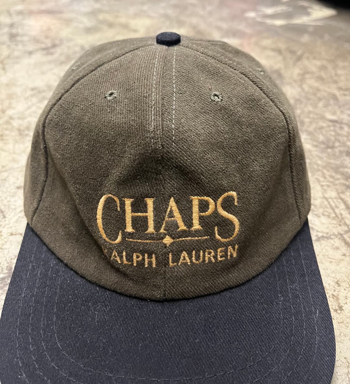 90s 챕스 랄프로렌  캡모자 카키/네이비 상품이미지2