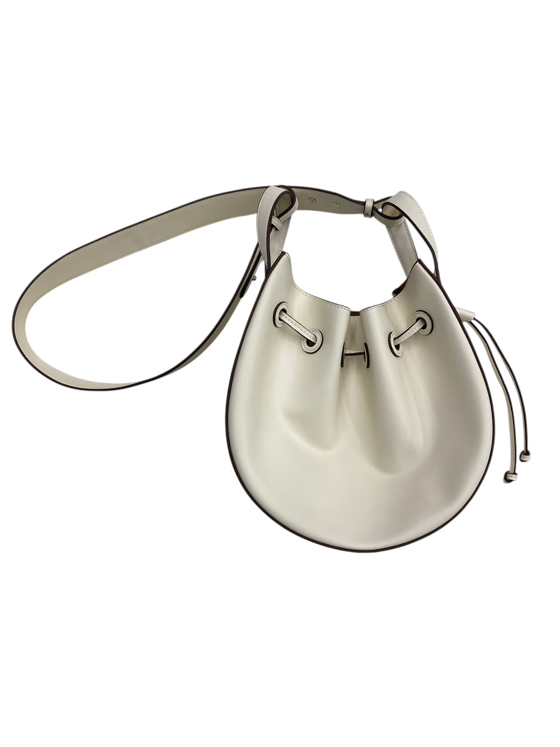 아이보리 드로우스트링 버킷백 숄더백 상품이미지1