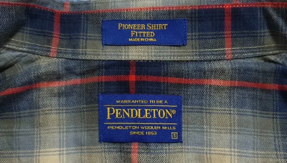 [PENDLETON] 펜들턴 울 체크 셔츠 S (새상품) 상품이미지3