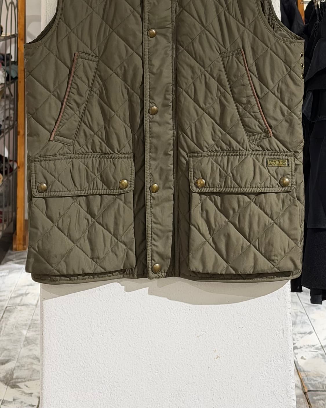 폴로 랄프로렌 카키 퀼팅 베스트 자켓 상품이미지5