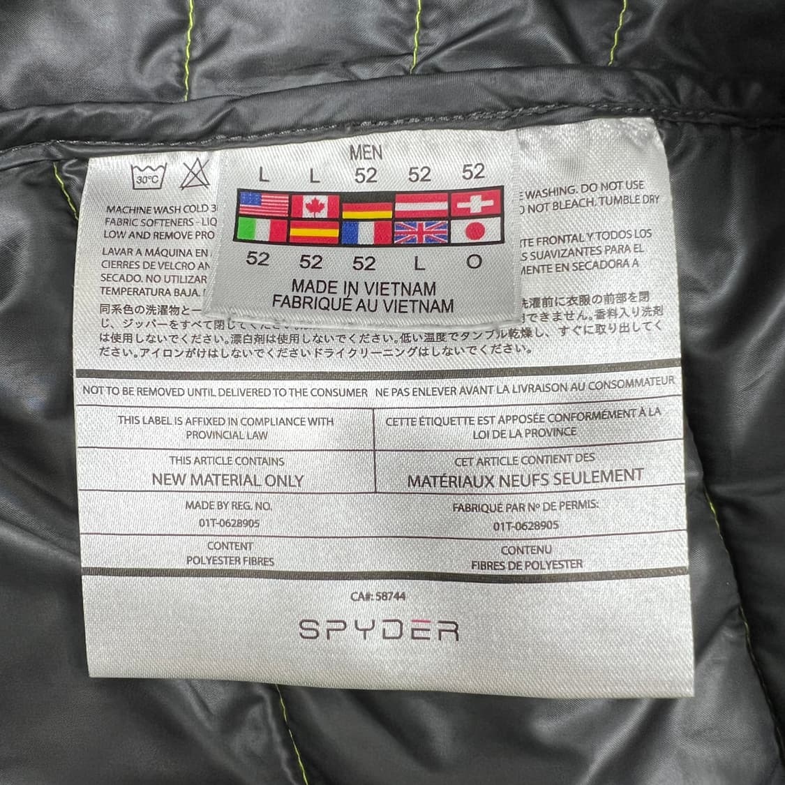 스파이더 폴리에스터 화이버 남성 경량패딩 상품이미지6