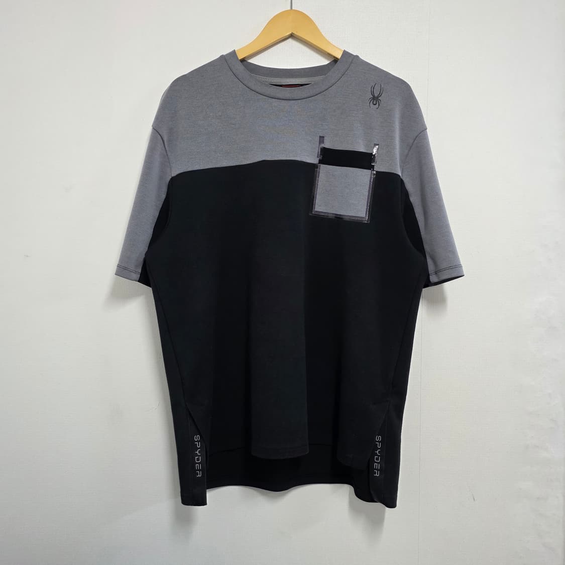 XXL 110 스파이더 블랙 그레이 반팔티셔츠 (사진참고) 상품이미지1