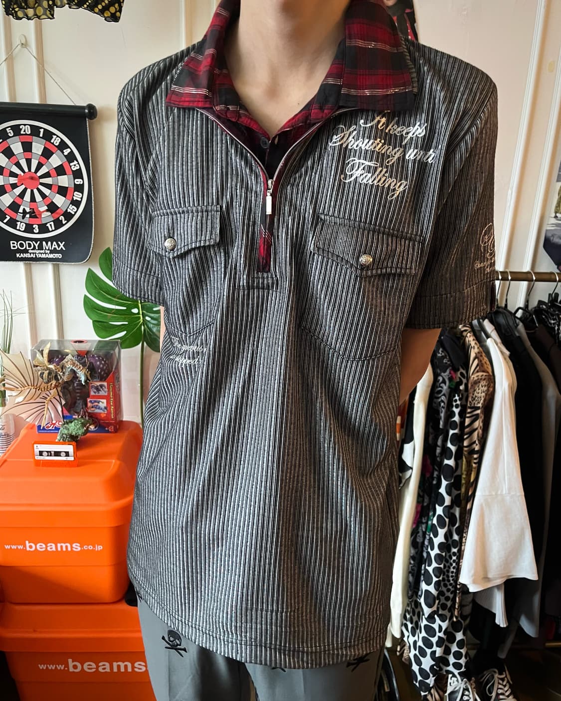 90-00s Mind Games Gothic Layered 1/2 Top 상품이미지2