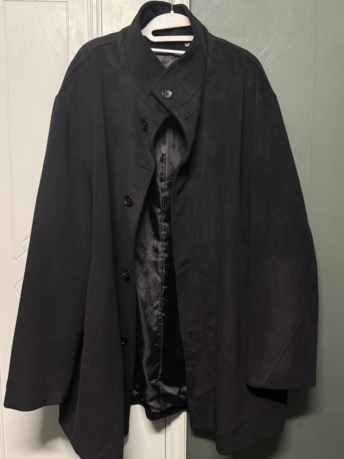 빈티지 울 하이넥 하프코트 아야즈 큐빈 오공이 상품이미지2