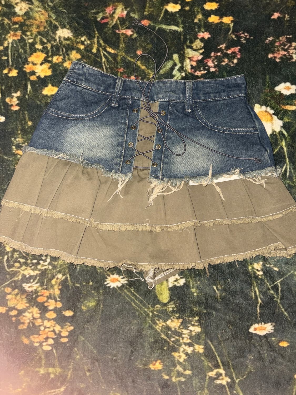 빈티지 고딕 펑크 갸루 스커트 상품이미지1