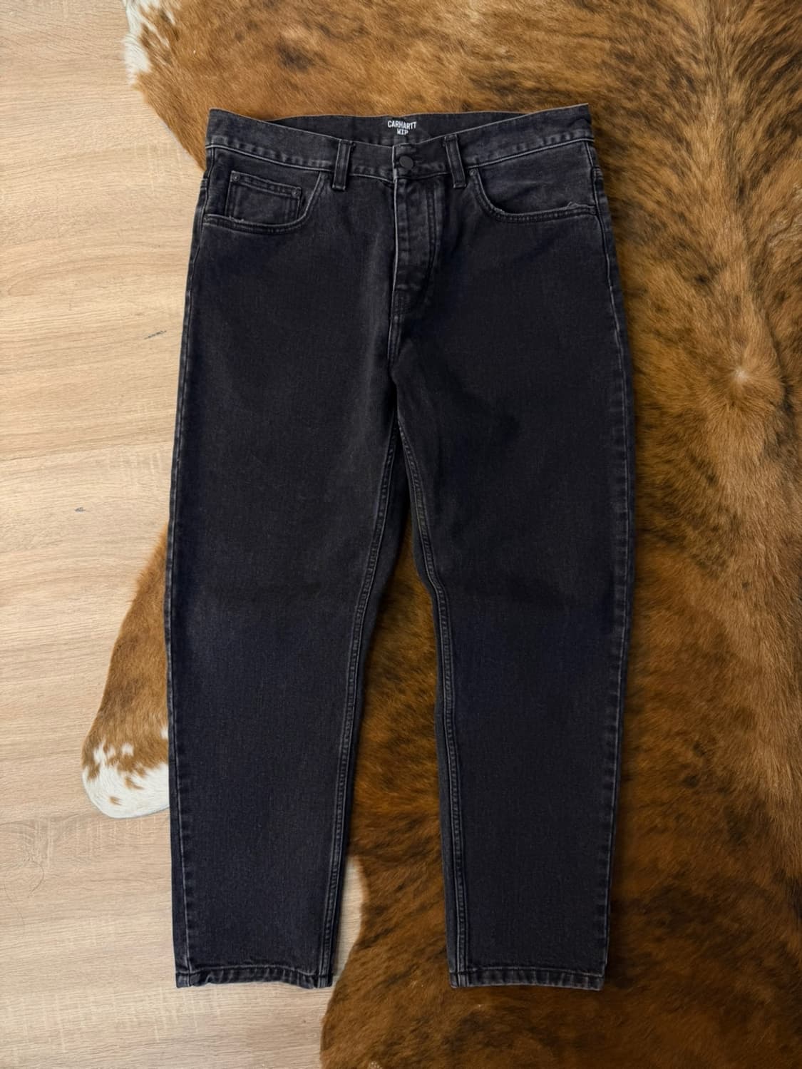 칼하트 윕 Newel 흑청 데님 팬츠  상품이미지2