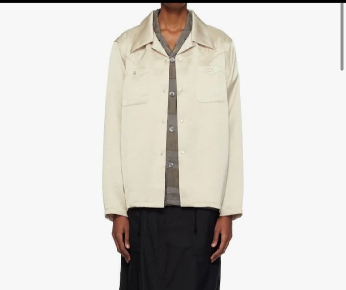 니들스 빠삐용 새틴 셔츠 상품이미지1