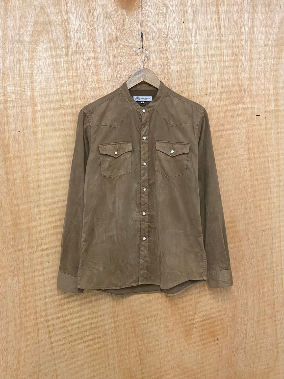 BEAMS suede western shirts 빔즈 스웨이드 웨스턴셔츠 상품이미지1