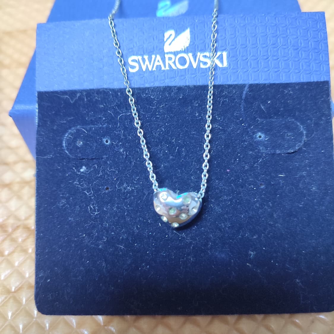 스와로브스키 볼드 하트 양면 목걸이 상품이미지3