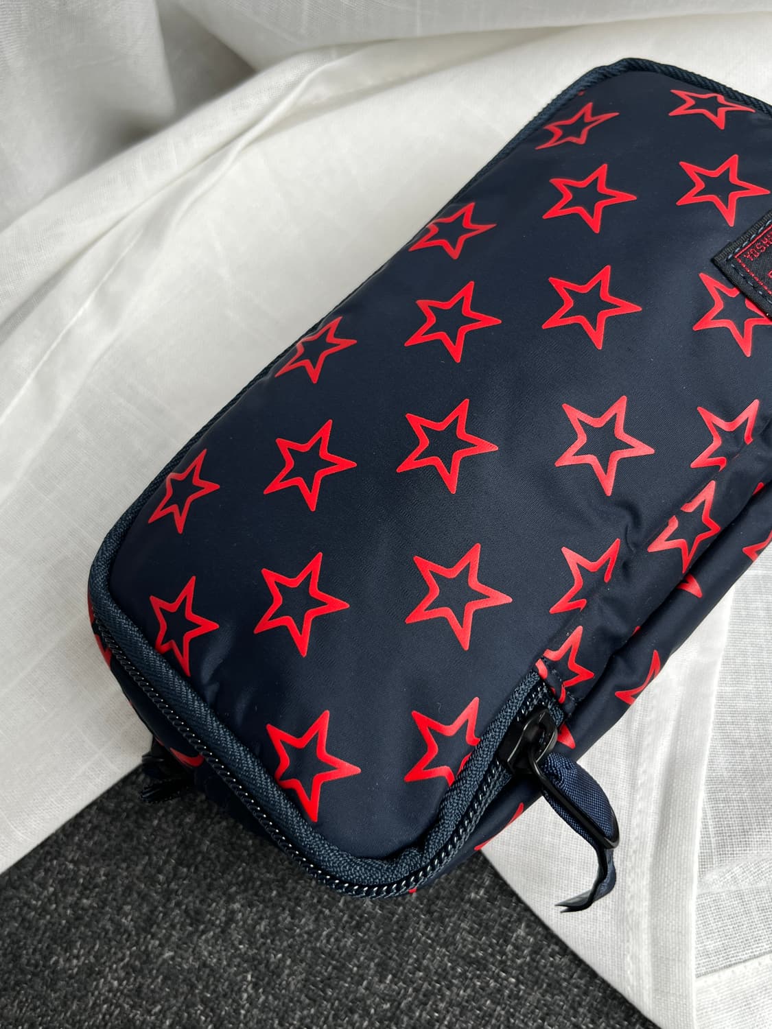 Porter 포터 별 패턴 파우치 네이비 상품이미지4