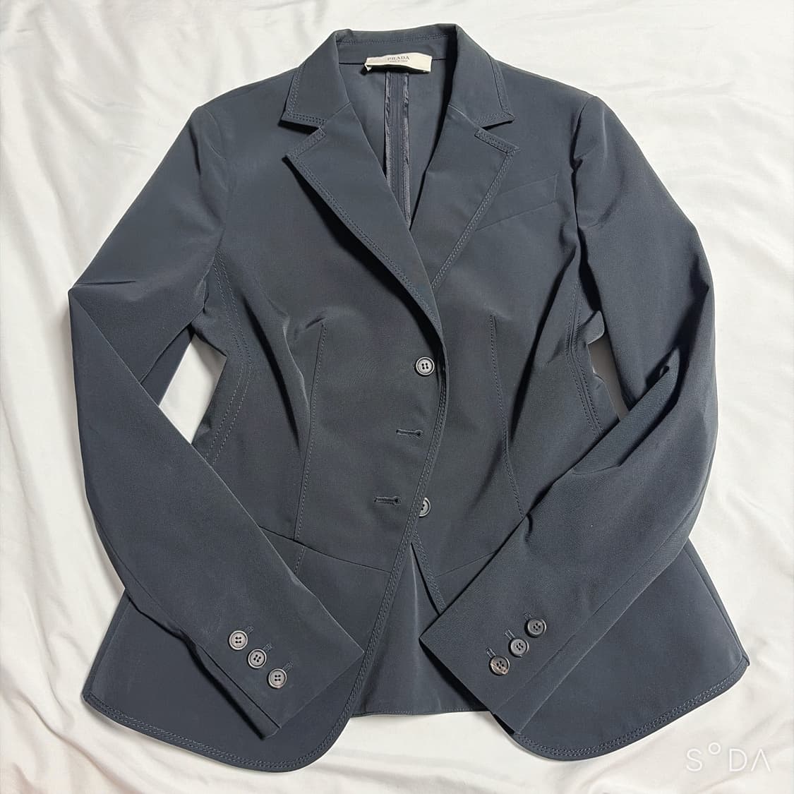 프라다 여성 블랙 블레이저 40 상품이미지1