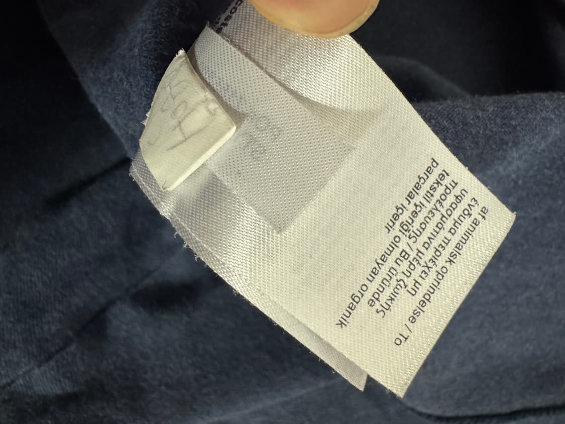 라코스테 커스텀 핏 네이비 긴팔 티셔츠 상품이미지5