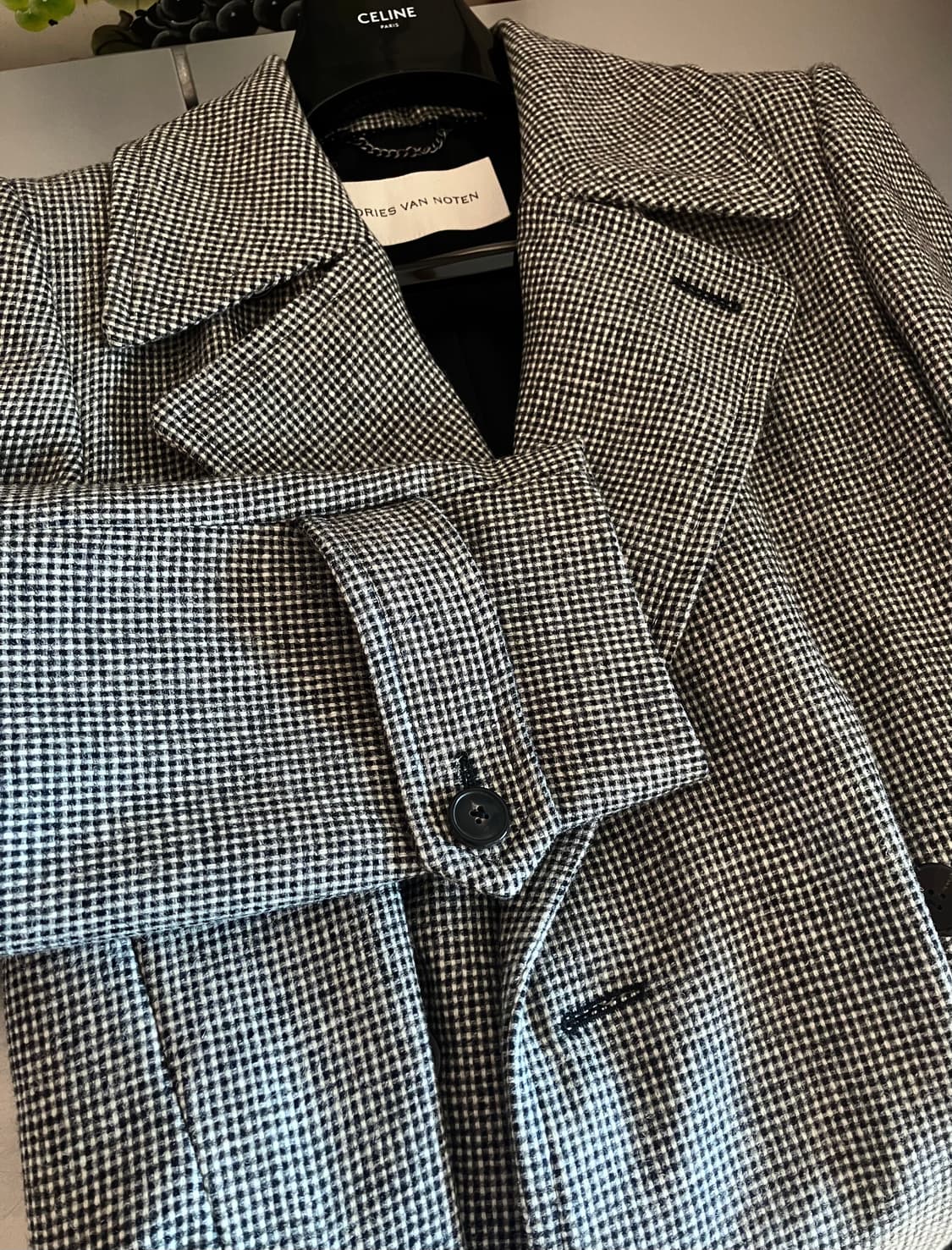 드리스반노튼 트위드 롱코트 상품이미지6