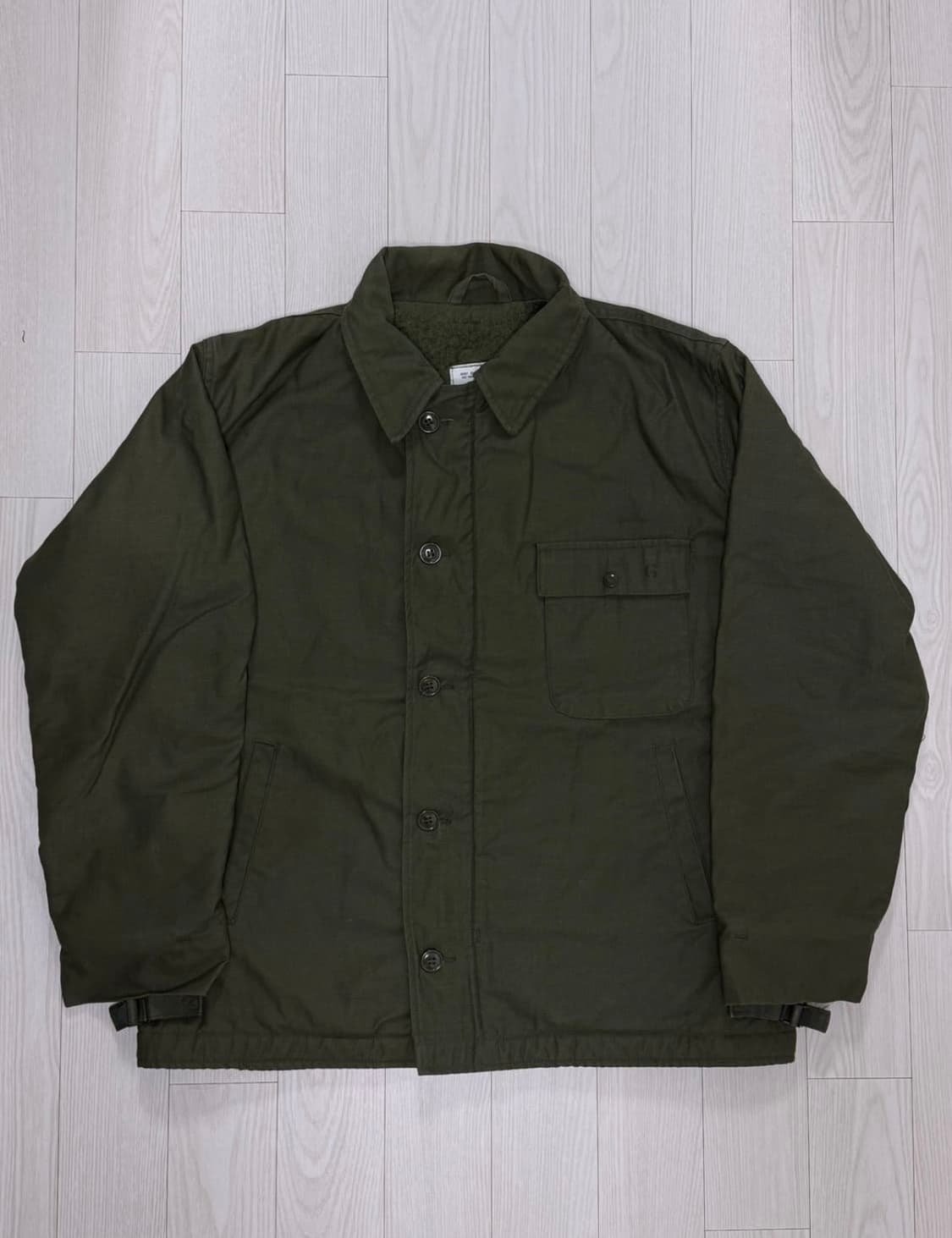 80s 미군 A-2 스텐실 덱자켓 L 상품이미지1