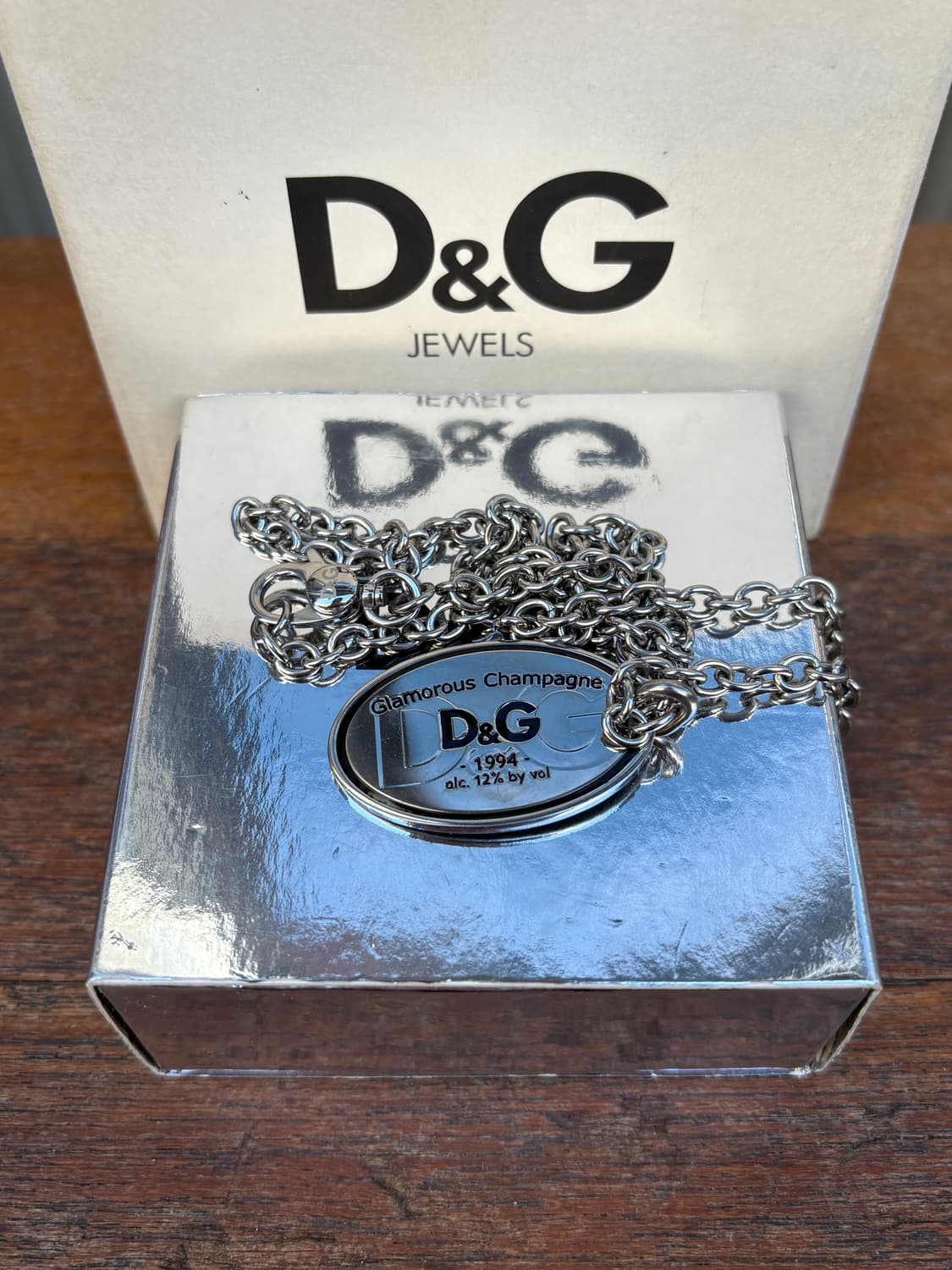 돌체앤가바나 도그태그 실버 목걸이 y2k 상품이미지7