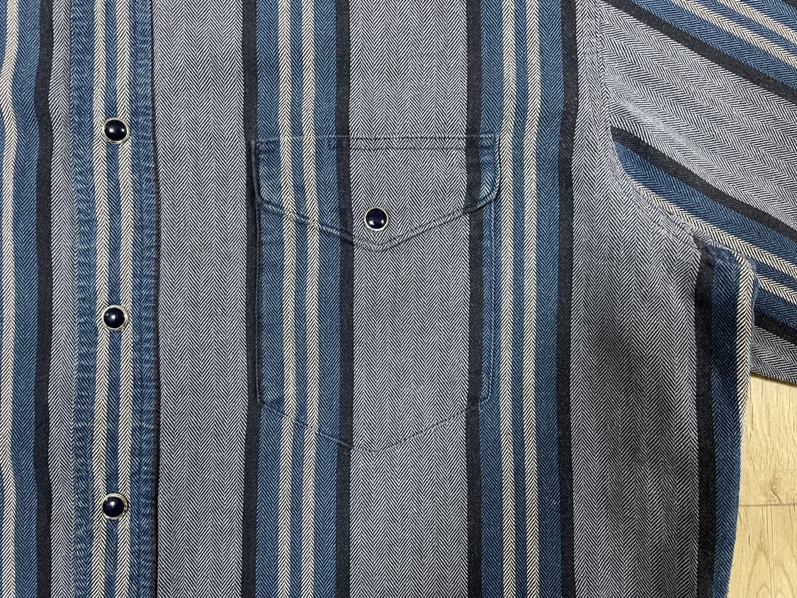 105) 80's 랭글러 HBT 헤링본 웨스턴셔츠 상품이미지5