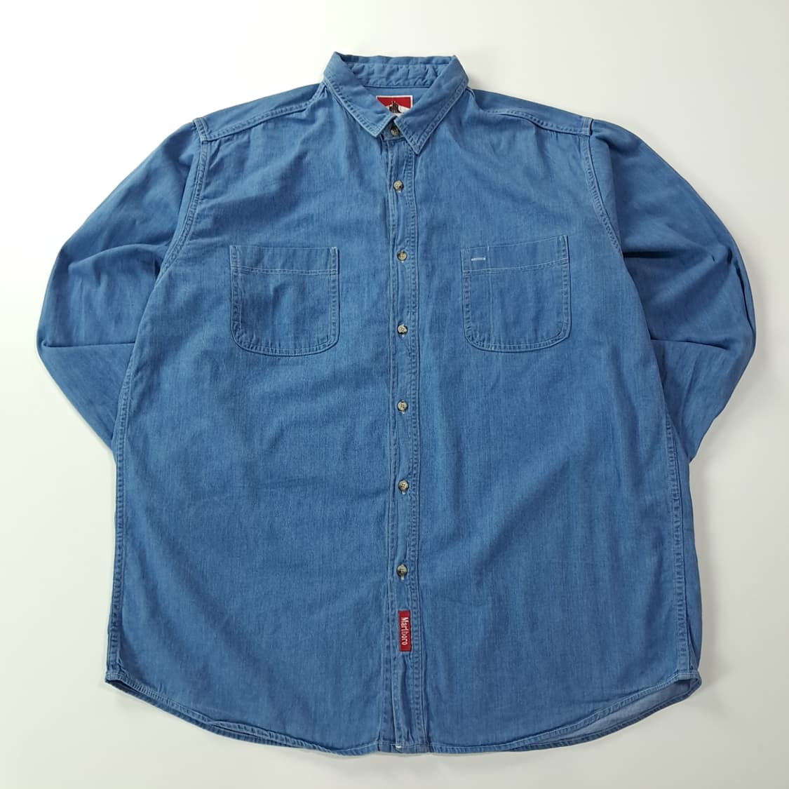 CK931 XL 말보로 90s 캐나다판 중청 워싱 데님 셔츠 남방 상품이미지1
