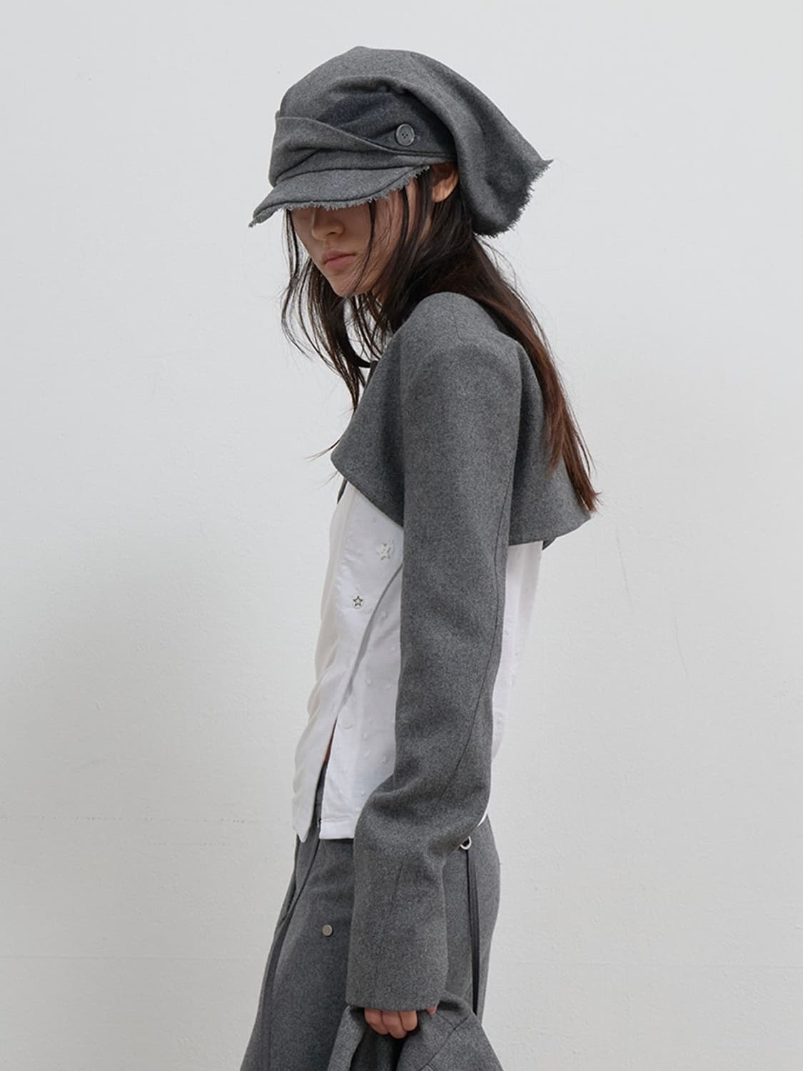 Ojos scarf veil wool cap 상품이미지4