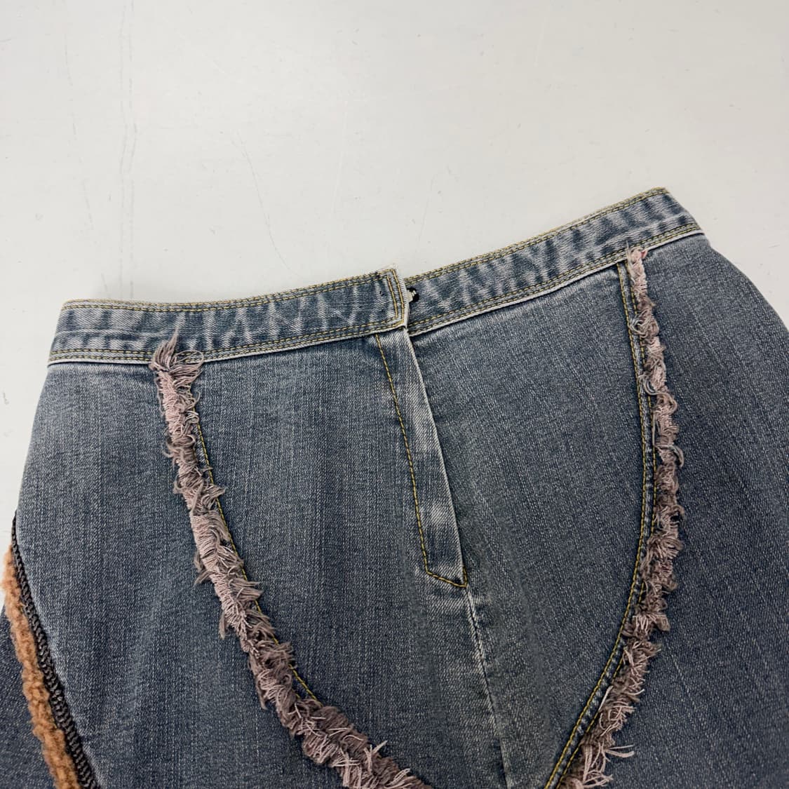 JPN 제팬 그런지 빈티지 데님 스커트 치마 상품이미지4