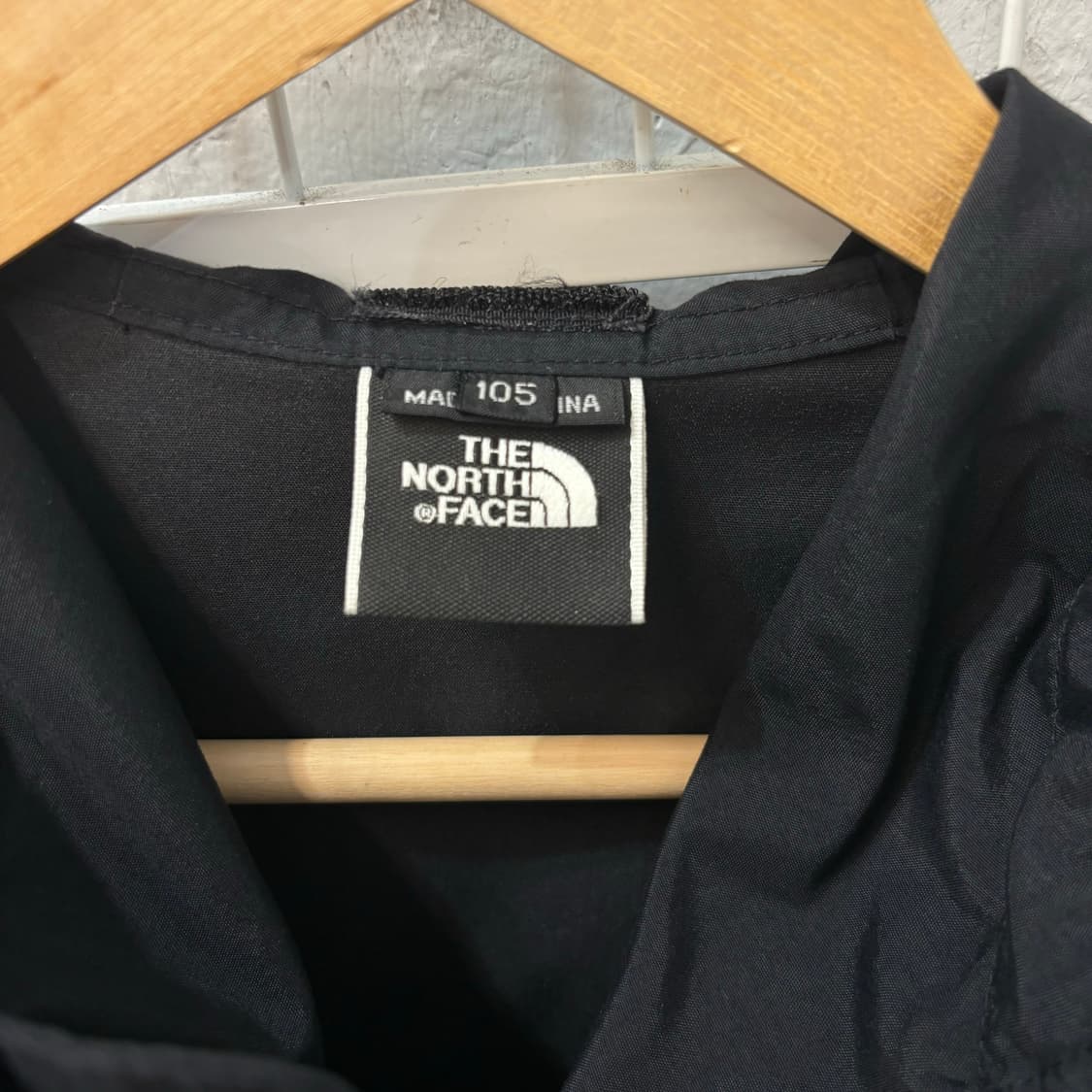 00s 노스페이스 미들 로고 블랙 바람막이 XL 상품이미지6