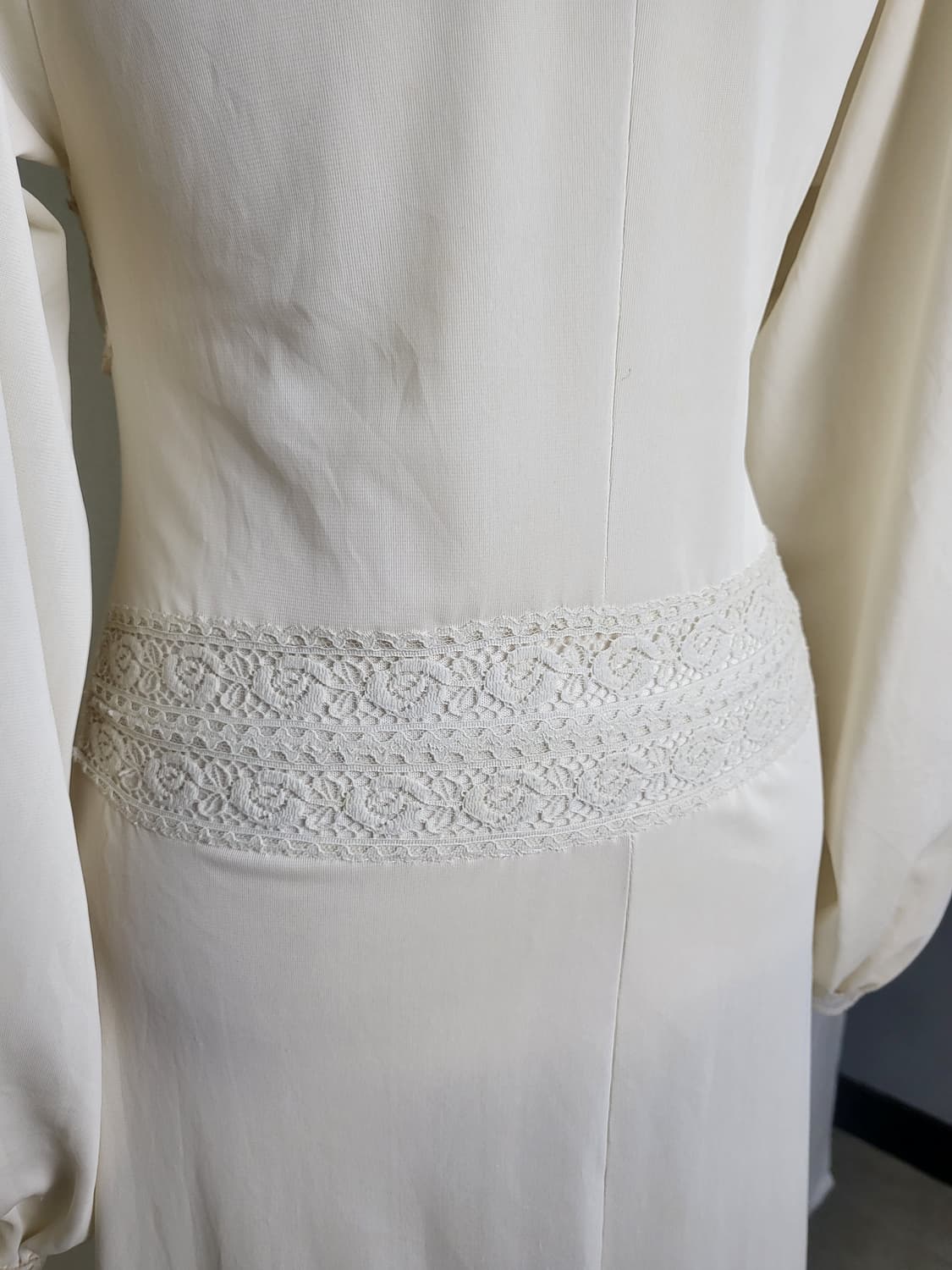 빈티지 아이보리 맥시 레이스 드레스 상품이미지7