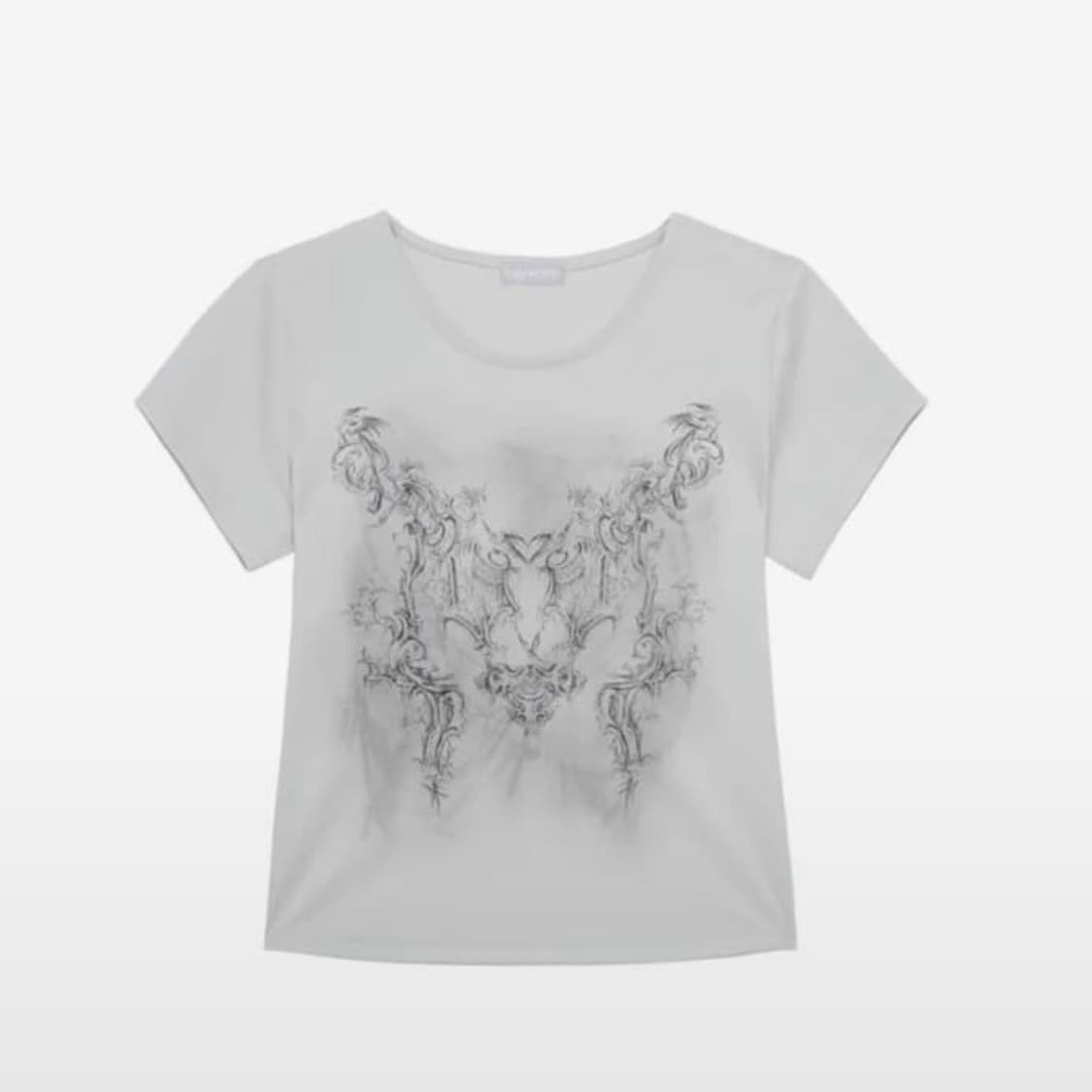 허그유어스킨 로코코 티셔츠 HS ver. 그레이 상품이미지1