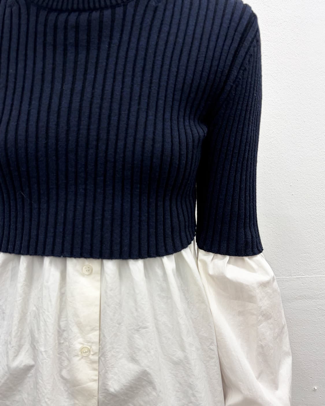 겐조 하이브리드 셔츠 니트 탑 상품이미지4