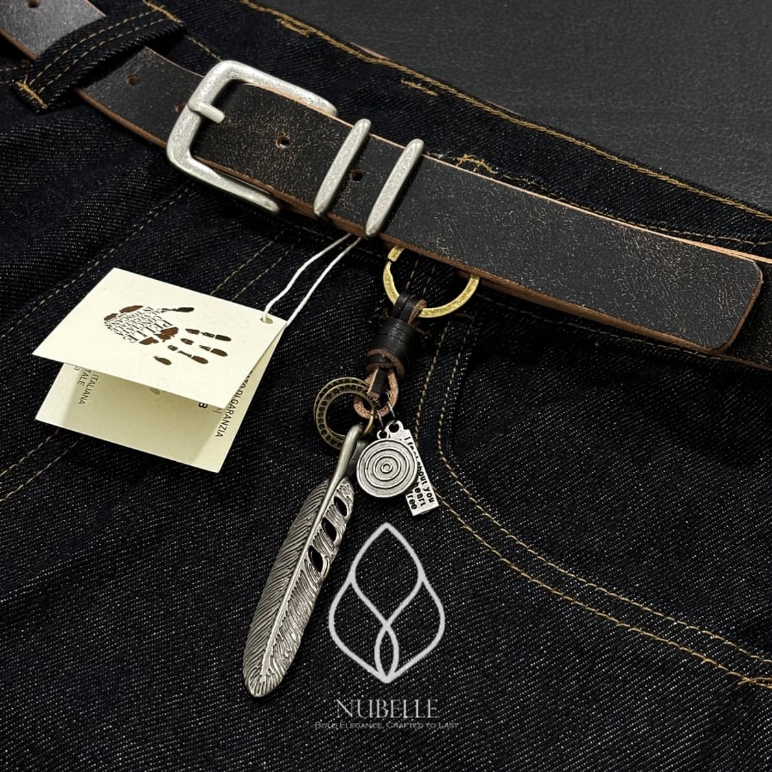 🌗 Vera pelle crack belt / 베라펠레 크랙 가죽 벨트 상품이미지3